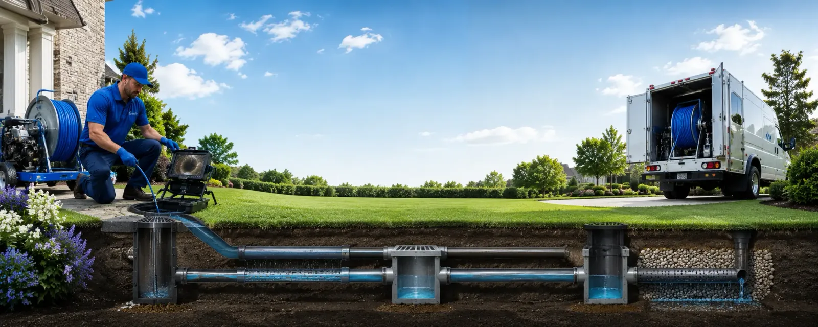 Outdoor drain cleaning information for Cement City, MI